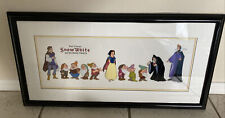Snow White and Seven Dwarfs Evil Queen Witch Prince Disney  LE Sericel - COA picture