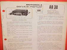 1975 MOTOROLA CAR AUTO PUSHBUTTON AM-FM/MULTIPLEX RADIO SERVICE MANUAL FM775AX-1 picture