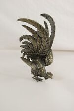 Vintage  Silver Plated Fighting Rooster Figurine picture