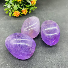 228g Natural Amethyst Quartz Crystal Palm Stone Mineral Specimens Healing picture