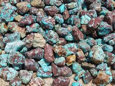 1/2 POUND LOT OF MA'ANSHAN REDSKIN STABILIZED TURQUOISE LAPIDARY ROUGH CHINA picture