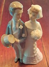 Lladro Porcelain Wedding Day Couple Bride & Groom Marriage Retired Figurine 4808 picture