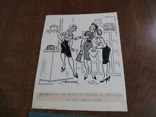 FROM NINE TO FIVE (9 to 5) ORIGINAL COMIC ART, JO FISCHER, 11-25 1960 picture