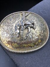Rodeo Belt buckle Bucking Bronco Made In USA W   Vintage Rodeo Belt Buckle picture