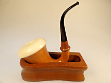 Decatur Solid American Walnut Calabash Pipe Stand Tub USA Made Larger Size picture