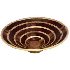 Segmented Turned Wooden 13.5 Inch Band Saw Bowl picture