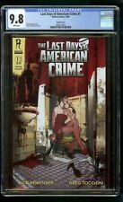 LAST DAYS AMERICAN CRIME #1 (2009) CGC 9.8 VARIANT NM/MT picture