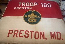 Rare 1960’s? BSA Boy Scouts of America Defiance Flag Troop 180 Preston Maryland picture