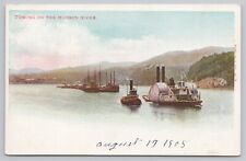 Postcard Towing on the Hudson River, Boats picture