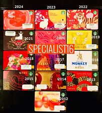 STARBUCKS NEW YEAR LUNAR GIFT CARD COLLECTIONS-Choose One or More picture