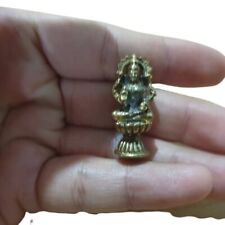 Brass Godhead Kuan yin Buddha Bodhisattva Talisman FIGURE BENEVOLENCE Amulet picture