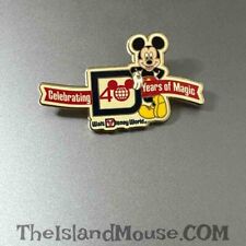 Rare Disney WDW Mickey 4 Parks Logo 40th Anniversary Cast Pin (U5:88519) picture