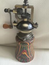 Pepper Mill Grinder Peppermill & Shaker Colorgrain Wood Handmade picture