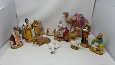 Vintage Holland Molds Painted Christmas Nativity Set - 14 Pieces picture