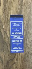 Lakeview Inn John Ozzello Wakefield Michigan Vintage Matchbook Cover picture