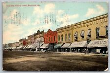 East Side Central Ave Storefronts View Marshfield WI C1912 Postcard V2 picture