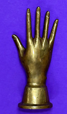 Vintage Brass Metal Hand Ring Jewelry Display Holder Sculpture picture