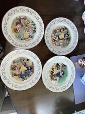 LENOX Walt Disney's Snow White Dessert Plates Rare Set Of 4 - See Pics For Info picture