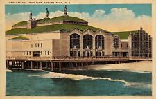 New Casino - Vintage Postcard - Ocean View - Asbury Park NJ - 1930-1945 - Pier picture