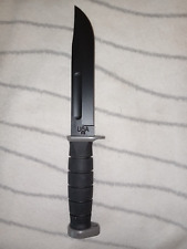 Ka-Bar 1292 D2 Steel Extreme Fighting Utility Knife w/ Black Plastic Sheath picture