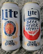 LUKE COMBS 16oz MILLER LITE 12 PACK MINT EMPTY picture