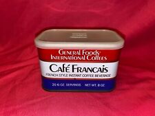 Vintage General Foods Cafe Francais Coffee Can Empty Collectible picture