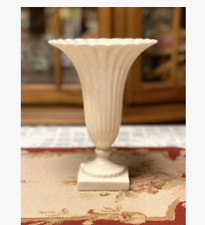 Lenox Vase Ivory Fluted ribbed Porcelain ceramic 9” x 6 &1/4” Mint Condition USA picture