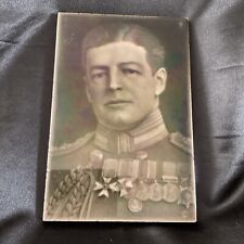 RARE LARGE WWI. TILE PLAQUE by J.H. BARRATT & Co. - ADMIRAL Sir DAVID BEATTY picture