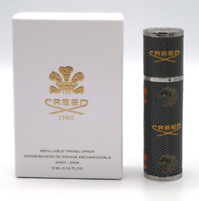 Creed Leather Atomizer Dark Gray / Orange 5ml MAGNETIC CAP Fast by Finescents picture