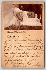 Postcard RPPC Dear Grandma Baby Jack Lying Down picture
