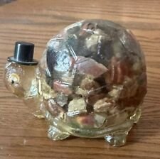Vintage MCM Tortoise In A Top Hat “Vomit” Figurine Brown With Google Eyes picture