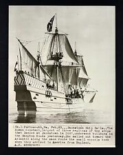 1956 Jamestown Virginia Jamestown Replica Ship Sailing Atlantic VTG Press Photo picture