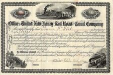 United New Jersey Railroad and Canal Co. - Stock Certificate - Railroad Stocks picture