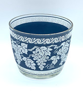 Vintage Hazel Atlas Ice Bucket Wine Bucket Blue Grape Pattern  picture