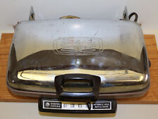 Vtg GE General Electric Grill Waffle Maker 24G44T NonStick Chrome - Tested - USA picture