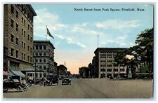 c1910 North Street Park Square Exterior View Pittsfield Massachusetts Postcard picture