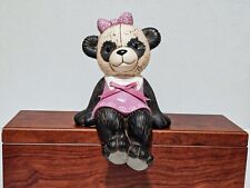 Vintage Ceramic Panda Bear Shelf Sitter - 8x6 picture
