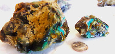 Aqua Blue/Green Rough in Brown Matrix Nevada Turquoise Rough & Raw 227g picture