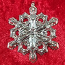Gorham Sterling Silver Snowflake Christmas Ornament 1979 picture