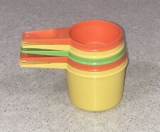 LOT OF 5 MULTI-COLOR TUPPERWARE MEASURING CUPS 1/3 CUP THRU 1 CUP picture