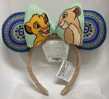 BNWT Disney The Lion King- Simba and Nala Minnie Mouse Ear Headband Adult picture
