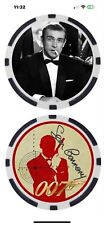 (8) EIGHT  JAMES BOND - 007 - POKER CHIPS SET - ***SIGNED*** picture