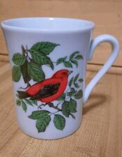 Birds of America Collection, Scarlet Tanager, Ceramic Coffee Cup/Mug, READ picture