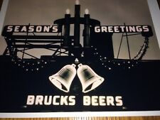 Bruckmann Brucks Beer Seasons Greetings Christmas Photo Reprint 8x10 Cincinnati picture