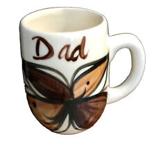 Vintage Hawaii Brown And White Hand Painted small Mug Cup Makuakane/ DAD picture