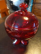 RARE Viking Epic Ruby Giftware Covered Candy Jar 8