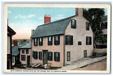 c1930's Old Common House Site of 1st House Plymouth Massachusetts MA Postcard picture