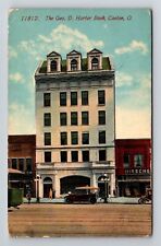 Canton OH-Ohio, The Geo D Harter Bank, Automobiles, Vintage Postcard picture