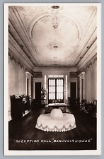 Reception Hall Beauvoir House Jefferson Davis Shrine RPPC Real Photo Postcard picture