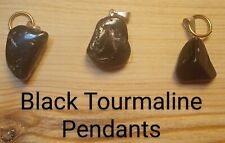 Black Tourmaline Gem Stone Crystal Pendants picture
